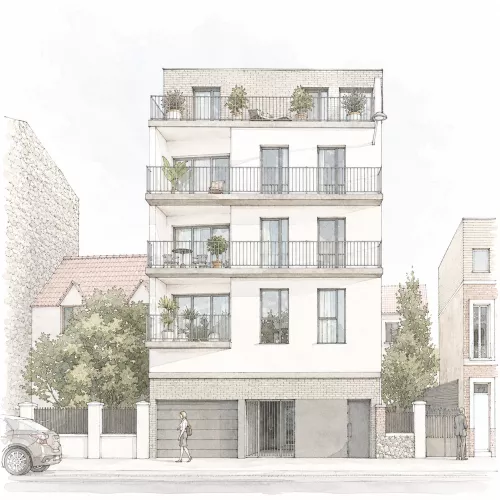 Le Patio facade dessin